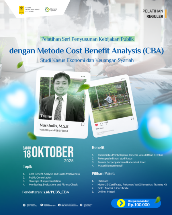 Metode Cost Benefit Analysis (CBA) Studi Kasus Ekonomi dan Keuangan Syariah